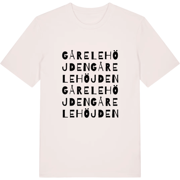 Gårelehöjden ordlek t-shirt – t-shirt från PinShirt