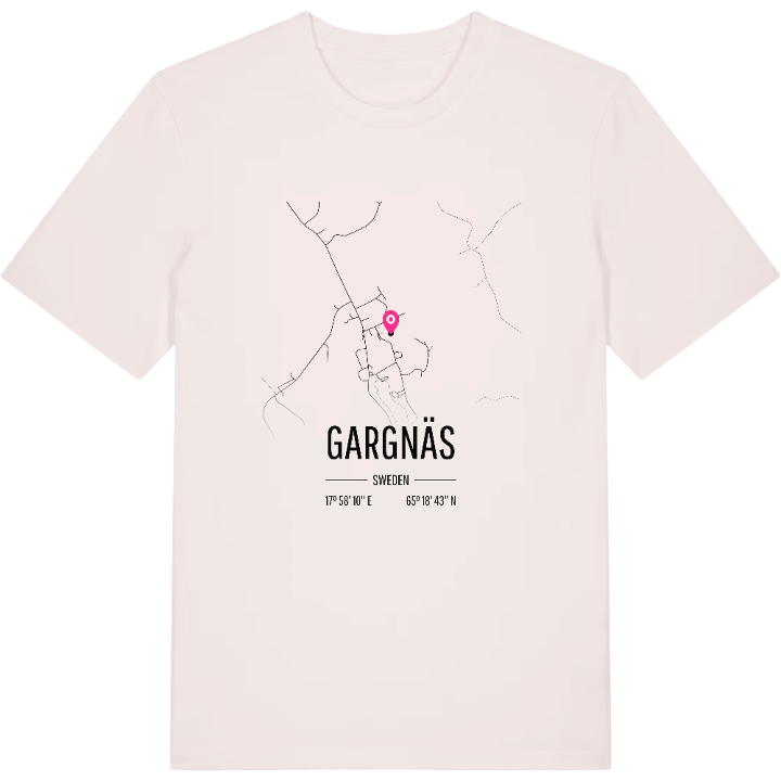 Gargnäs karta t-shirt – t-shirt från PinShirt