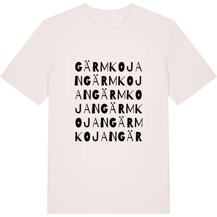 Gärmkojan ordlek t-shirt – t-shirt från PinShirt
