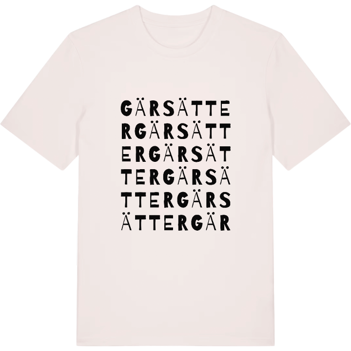 Gärsätter ordlek t-shirt – t-shirt från PinShirt