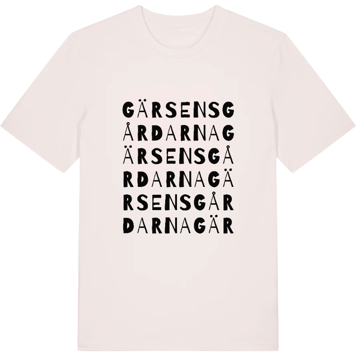 Gärsensgårdarna ordlek t-shirt – t-shirt från PinShirt