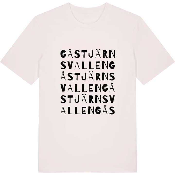 Gåstjärnsvallen ordlek t-shirt – t-shirt från PinShirt