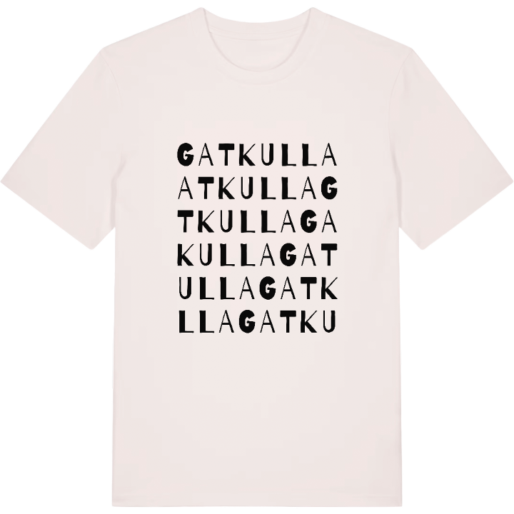 Gatkulla ordlek t-shirt – t-shirt från PinShirt