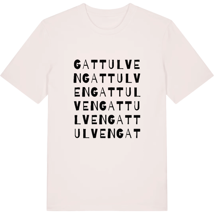 Gattulven ordlek t-shirt – t-shirt från PinShirt