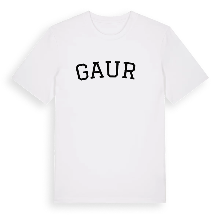 Gaurė böjd t-shirt – t-shirt från PinShirt