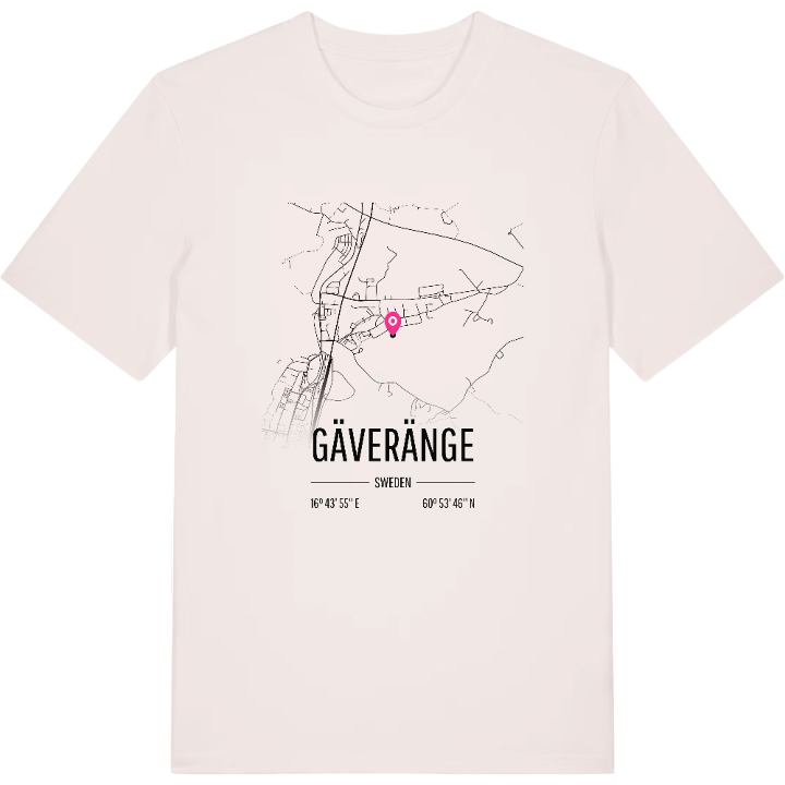 Gäveränge karta t-shirt – t-shirt från PinShirt