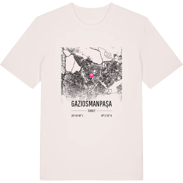 Gaziosmanpaşa karta t-shirt – t-shirt från PinShirt