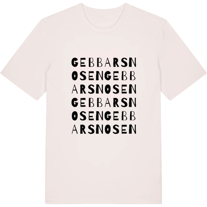 Gebbarsnosen ordlek t-shirt – t-shirt från PinShirt