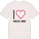 Jag älskar Gedling t-shirt stort tryck