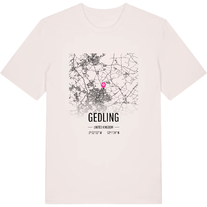 Gedling karta t-shirt – t-shirt från PinShirt
