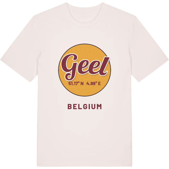 Geel cirkel t-shirt – t-shirt från PinShirt