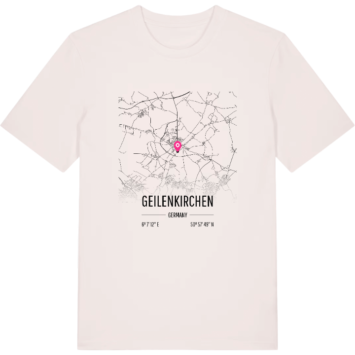 Geilenkirchen karta t-shirt – t-shirt från PinShirt
