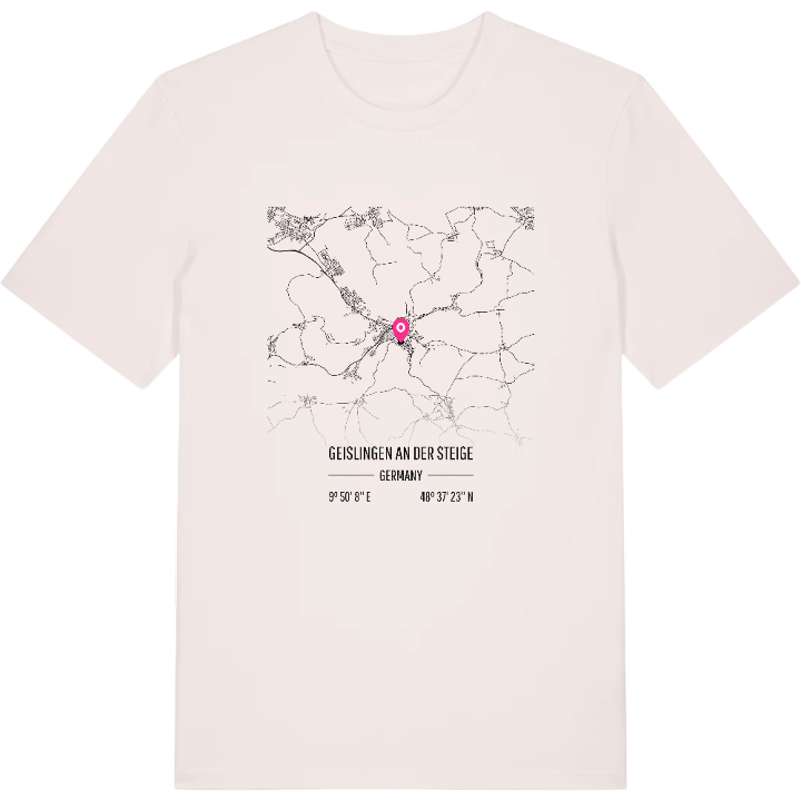 Geislingen an der Steige karta t-shirt – t-shirt från PinShirt