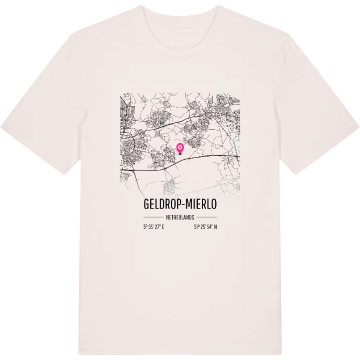 Geldrop-Mierlo karta t-shirt – t-shirt från PinShirt