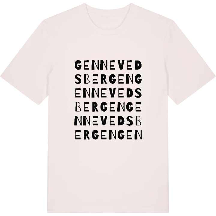 Gennevedsbergen ordlek t-shirt – t-shirt från PinShirt