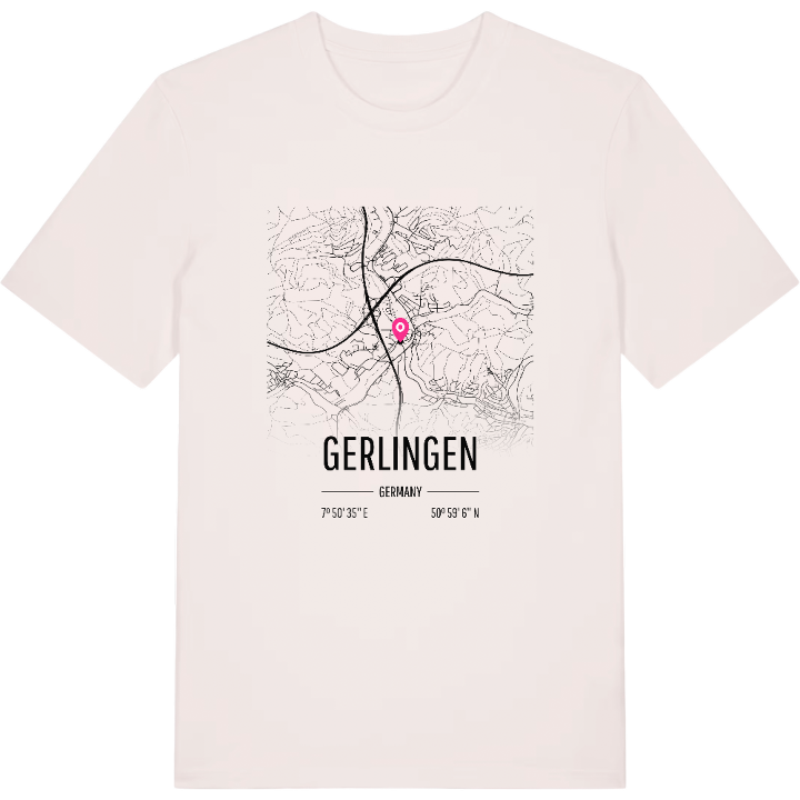Gerlingen karta t-shirt – t-shirt från PinShirt