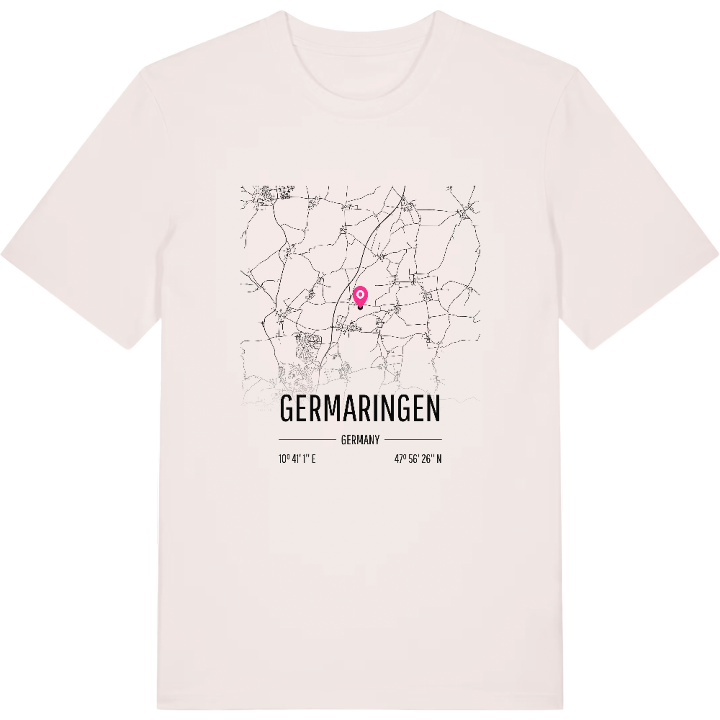 Germaringen karta t-shirt – t-shirt från PinShirt