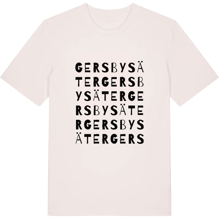 Gersbysäter ordlek t-shirt – t-shirt från PinShirt
