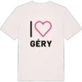 Jag älskar Géry t-shirt stort tryck