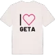Jag älskar Geta t-shirt stort tryck