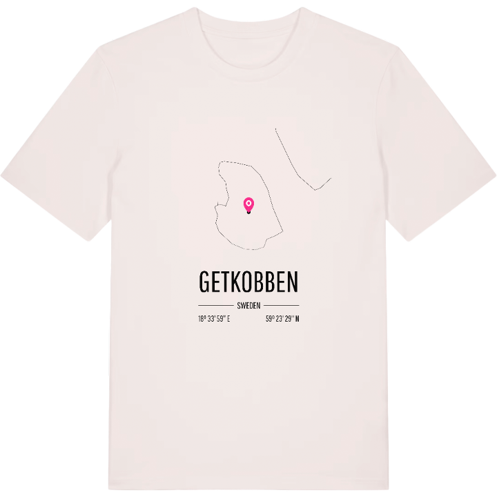 Getkobben karta t-shirt – t-shirt från PinShirt