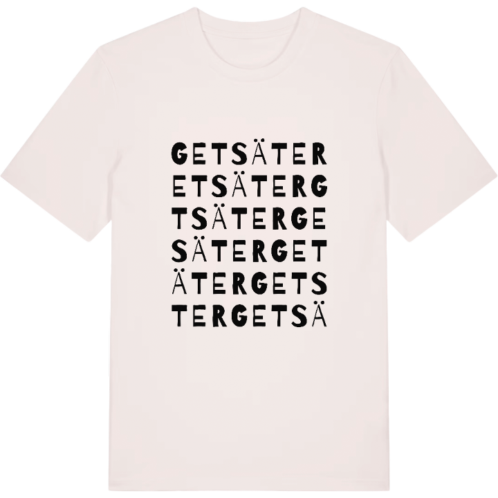Getsäter ordlek t-shirt – t-shirt från PinShirt