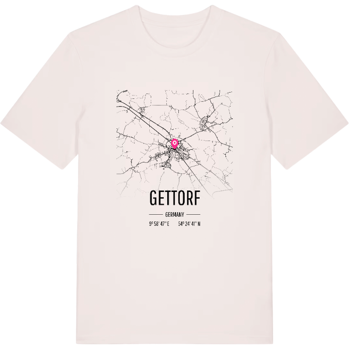Gettorf karta t-shirt – t-shirt från PinShirt