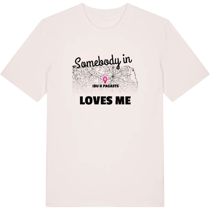 Någon i Ģibuļu pagasts älskar mig t-shirt – t-shirt från PinShirt