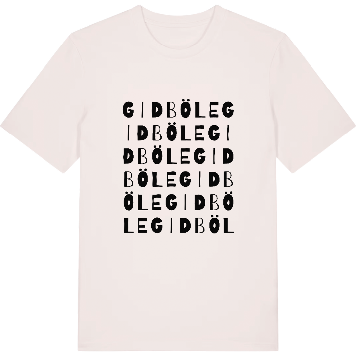 Gidböle ordlek t-shirt – t-shirt från PinShirt