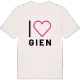 Jag älskar Gien t-shirt stort tryck