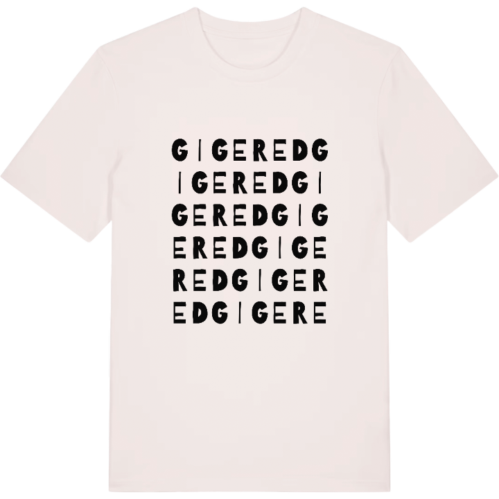 Gigered ordlek t-shirt – t-shirt från PinShirt