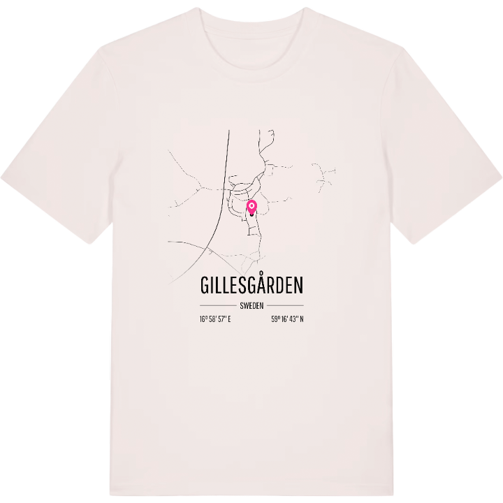 Gillesgården karta t-shirt – t-shirt från PinShirt