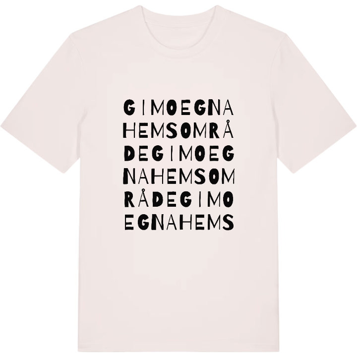 Gimo egnahemsområde ordlek t-shirt – t-shirt från PinShirt