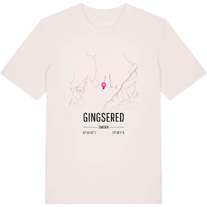 Gingsered karta t-shirt – t-shirt från PinShirt