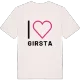Jag älskar Girsta t-shirt stort tryck