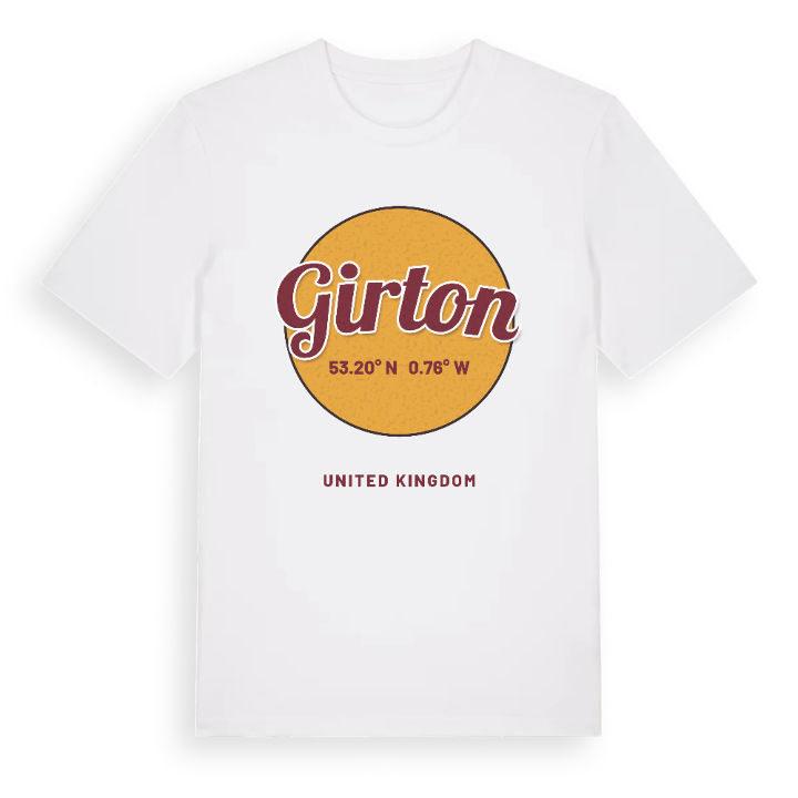 Girton cirkel t-shirt – t-shirt från PinShirt