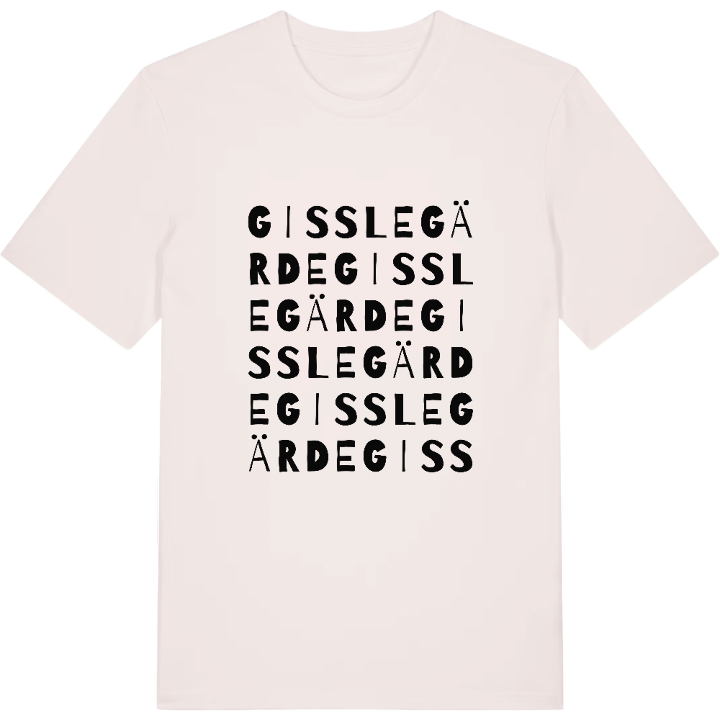 Gisslegärde ordlek t-shirt – t-shirt från PinShirt