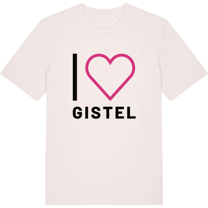 Jag älskar Gistel t-shirt stort tryck – t-shirt från PinShirt
