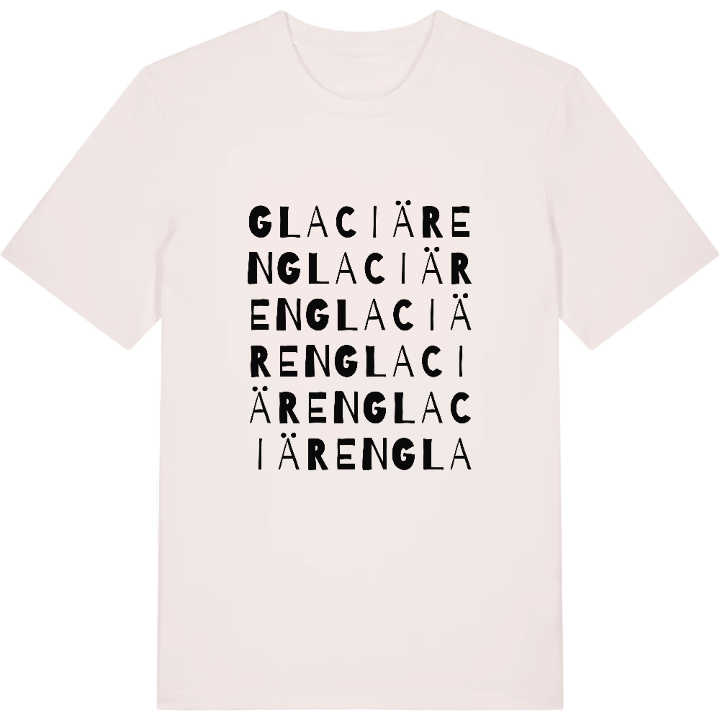 Glaciären ordlek t-shirt – t-shirt från PinShirt