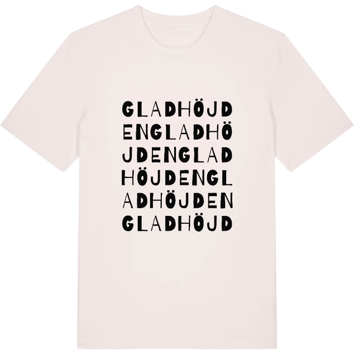 Gladhöjden ordlek t-shirt – t-shirt från PinShirt