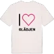 Jag älskar Glädjen t-shirt stort tryck