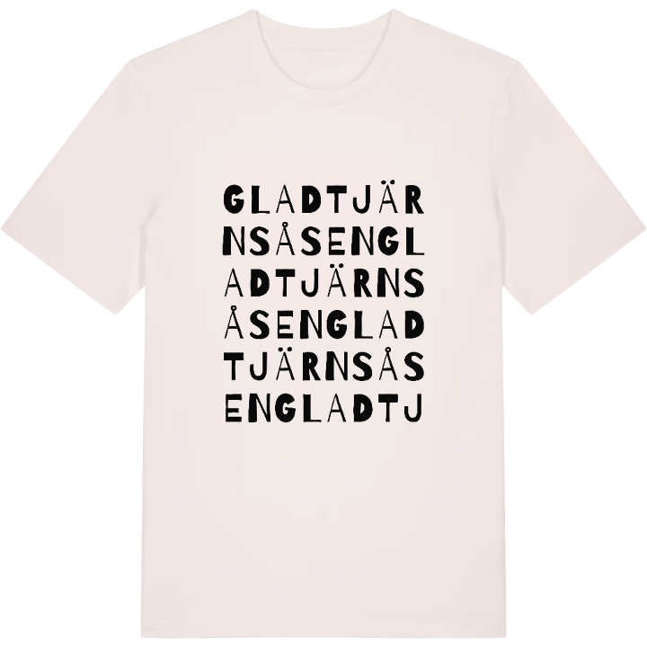 Gladtjärnsåsen ordlek t-shirt – t-shirt från PinShirt