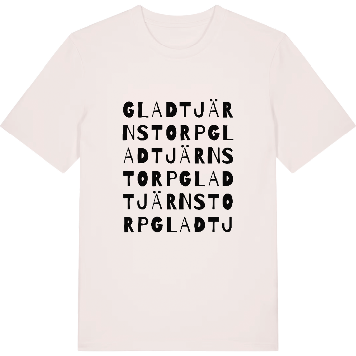 Gladtjärnstorp ordlek t-shirt – t-shirt från PinShirt