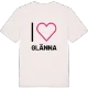 Jag älskar Glänna t-shirt stort tryck