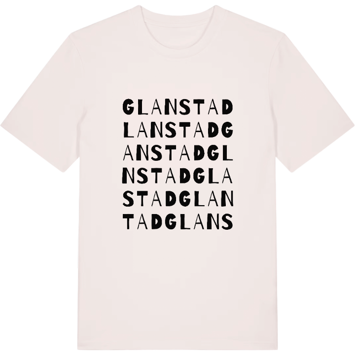 Glanstad ordlek t-shirt – t-shirt från PinShirt