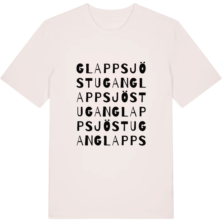 Glappsjöstugan ordlek t-shirt – t-shirt från PinShirt