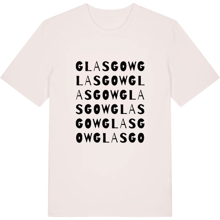 Glasgow ordlek t-shirt – t-shirt från PinShirt