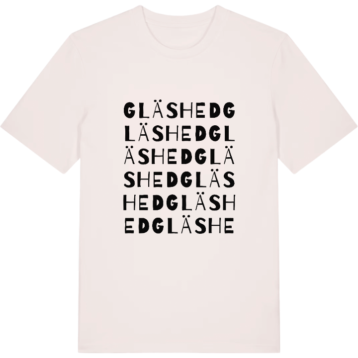 Gläshed ordlek t-shirt – t-shirt från PinShirt