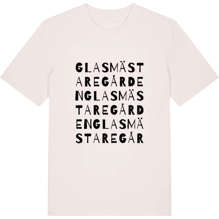 Glasmästaregården ordlek t-shirt – t-shirt från PinShirt