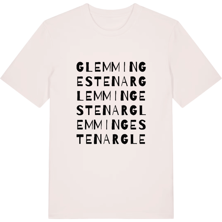 Glemminge stenar ordlek t-shirt – t-shirt från PinShirt